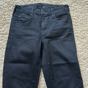 Mother denim black skinny jeans